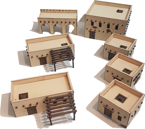 Set costruzioni adobe desert - set,