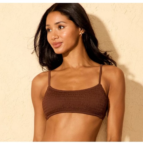 Bikini bralette smocked - , wild